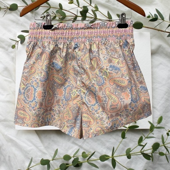 FP Movement Next Round Printed Shorts Sz Medium High Waist Boho Limited Edition - Picture 3 of 8